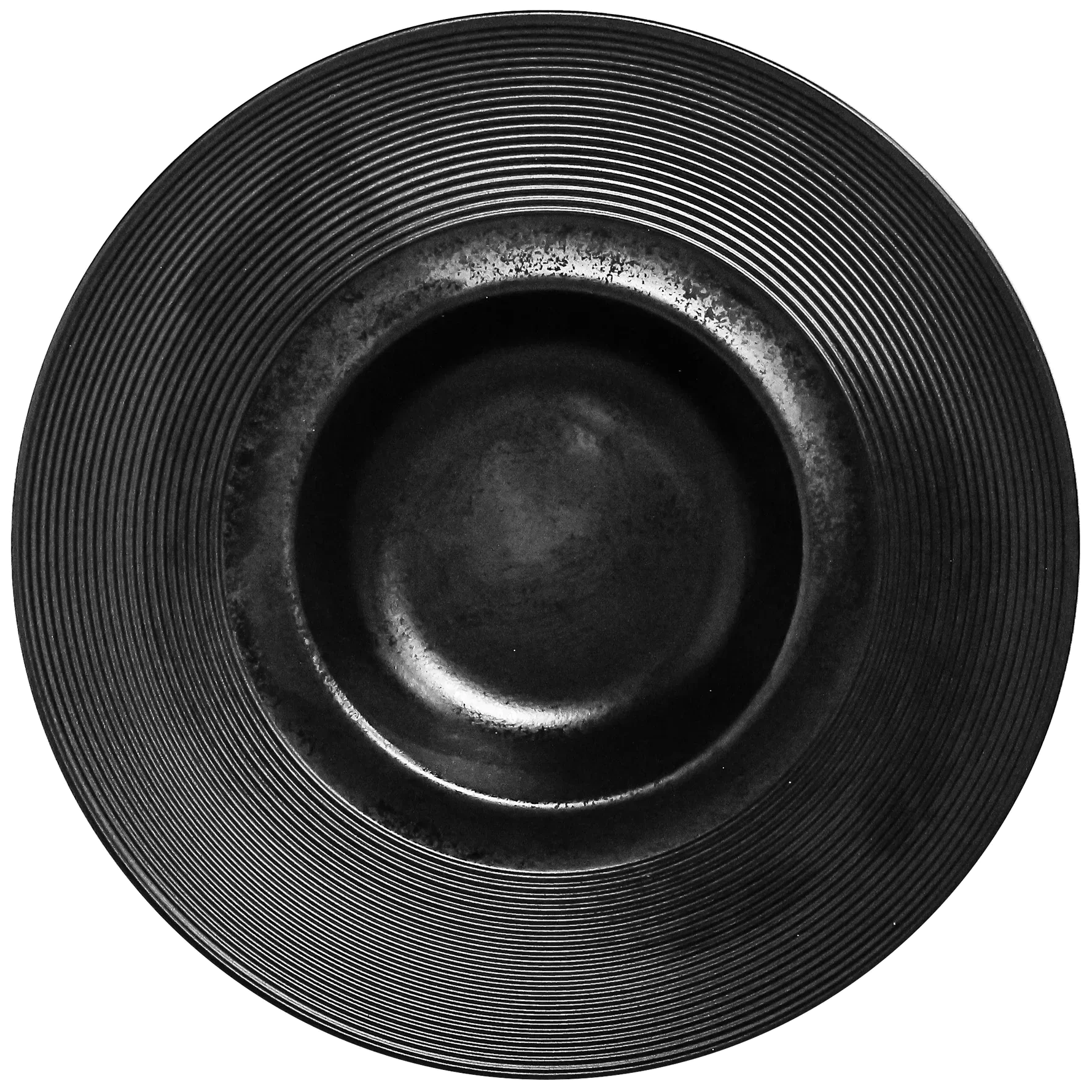 KARBON Hluboký talíř EDGE 26 cm černý / RAK PORCELAIN