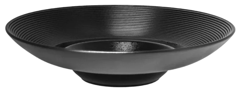 KARBON Hluboký talíř EDGE 26 cm černý / RAK PORCELAIN