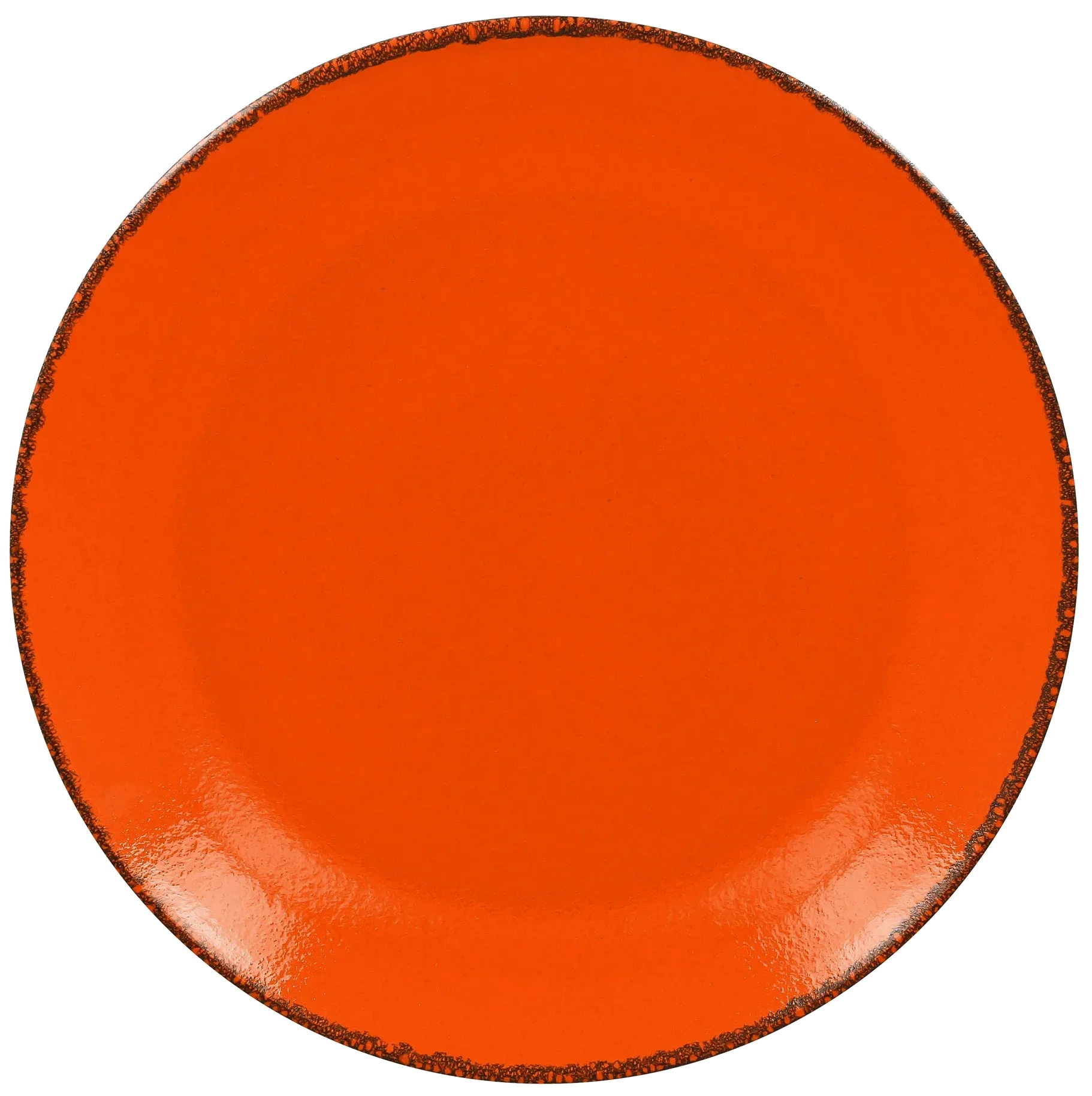 FIRE Mělký talíř, kulatý 27 cm oranžový II / RAK PORCELAIN