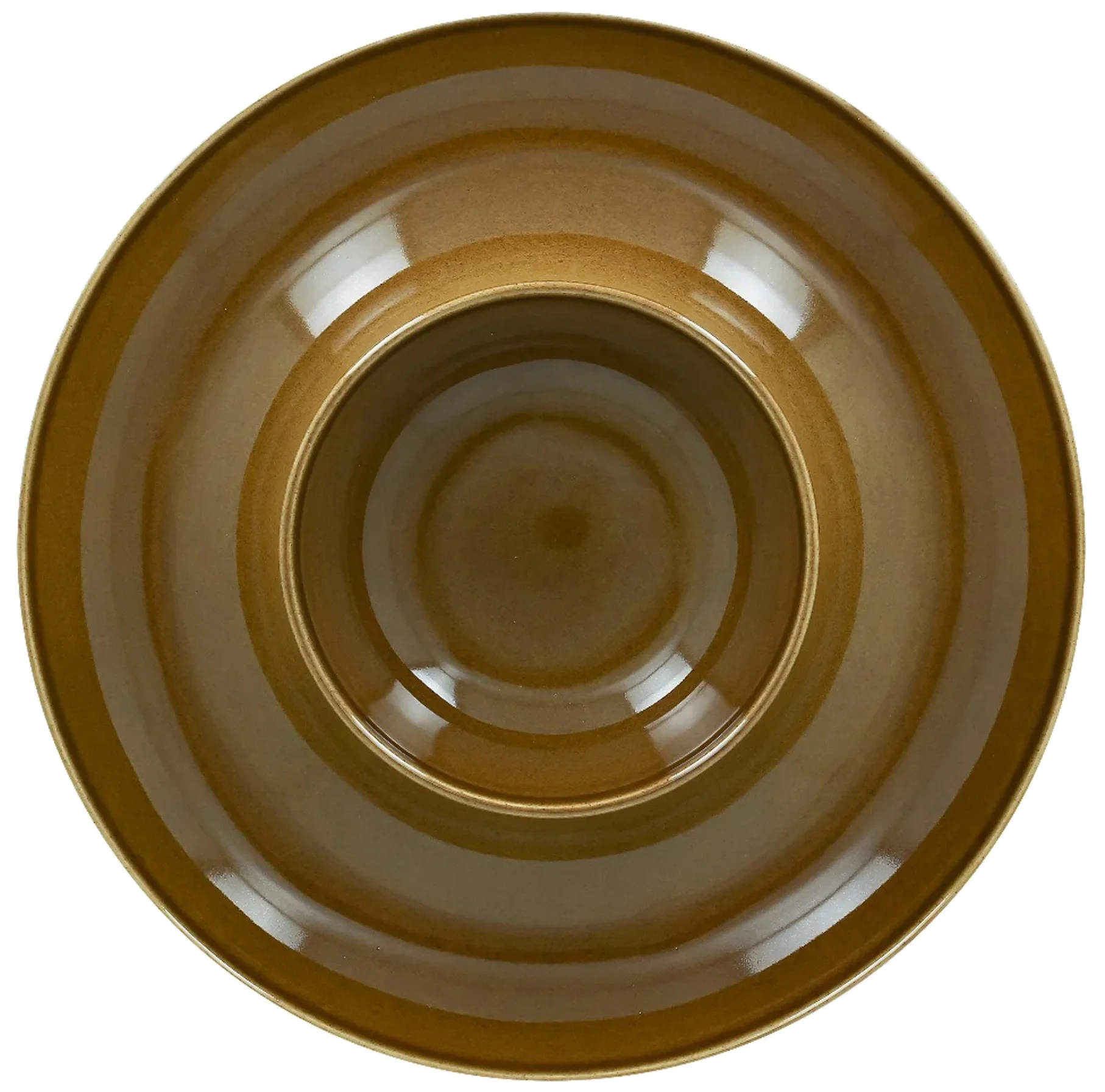 SUGGESTIONS Kulatý talíř 29,5 cm, hnědý Ashore / RAK PORCELAIN
