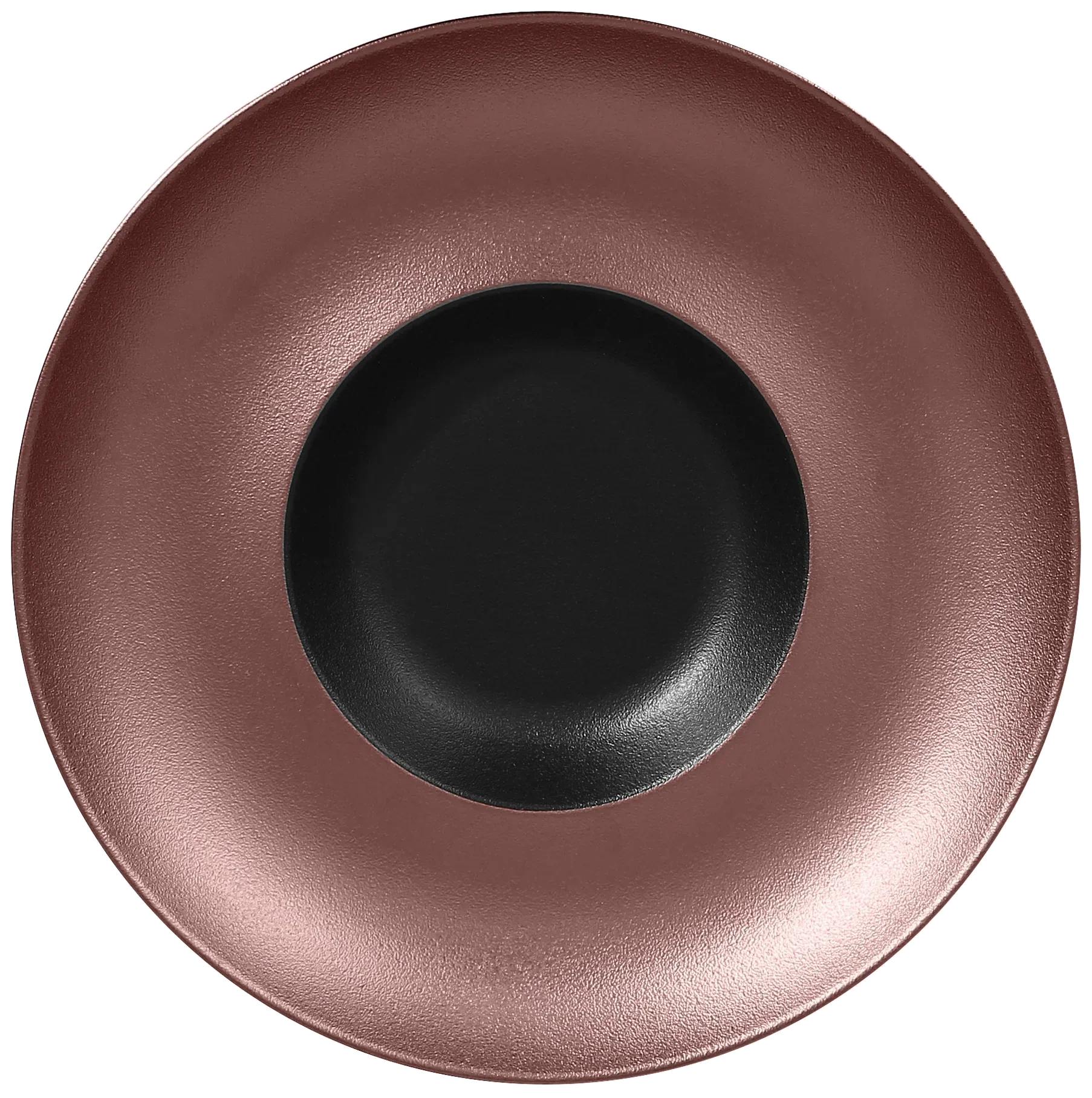 METALFUSION Hnědý hluboký talíř gourmet 26 cm / RAK PORCELAIN
