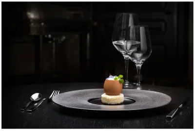 METALFUSION Stříbrný mělký talíř gourmet 29 cm / RAK PORCELAIN