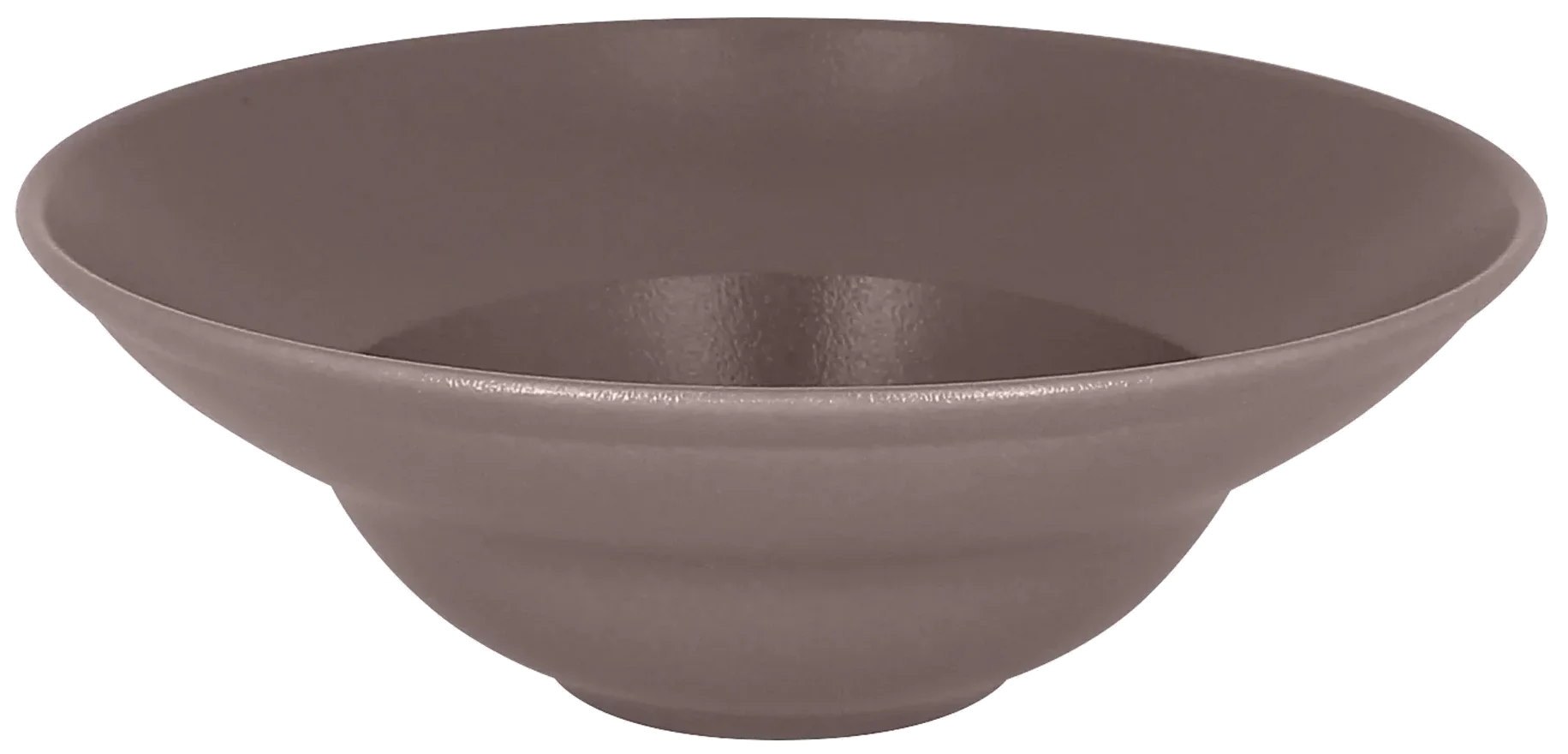 MELLOW Vysoký hnědý hluboký talíř 23 cm / RAK PORCELAIN