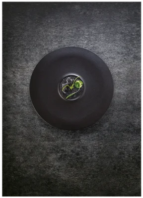 NEOFUSION Předkrmový talíř Volcano 30 cm černý / RAK PORCELAIN