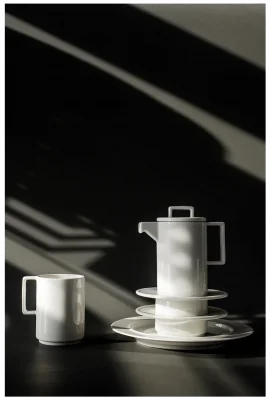 NORDIC Konvice na kávu s víčkem 400 ml / RAK PORCELAIN
