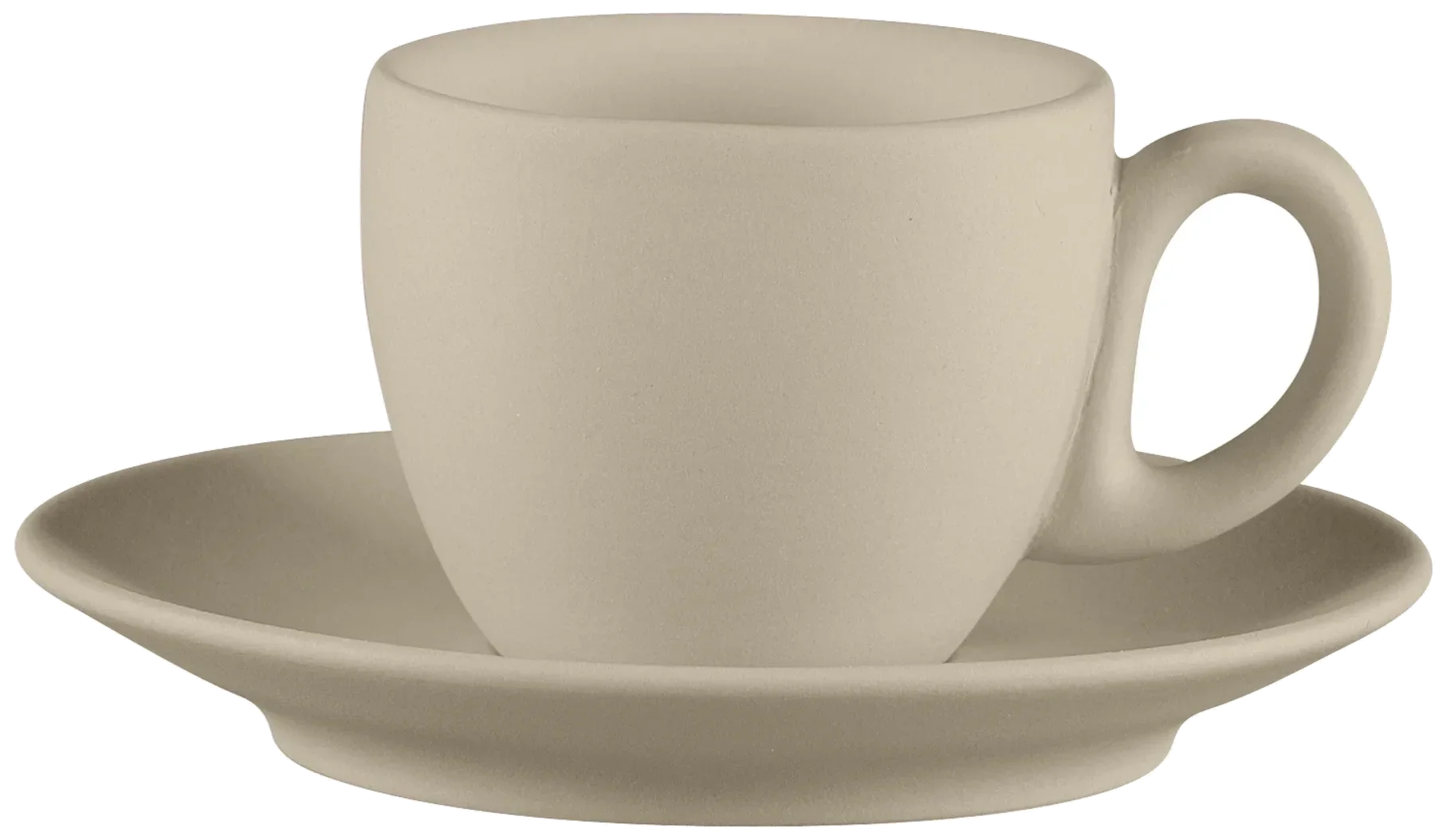 Podšálek k šálku na espresso 13 cm Epura EARTH ARGILA / RAK PORCELAIN