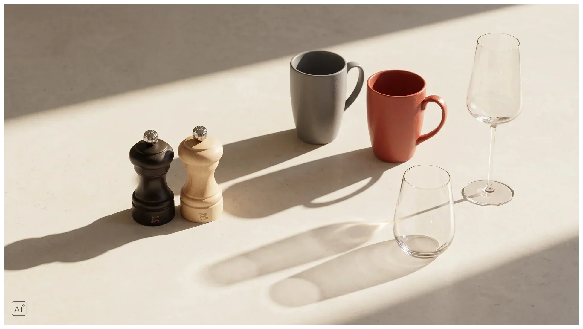 NEOFUSION Hrnek 450 ml šedý / RAK PORCELAIN