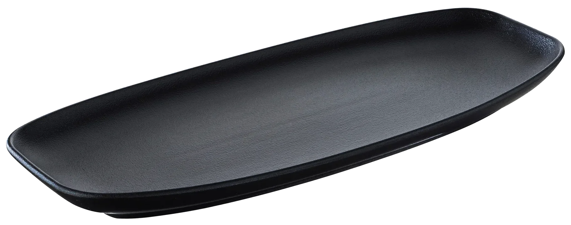 CLUB Obdélníkový talíř 36 x 15 cm černý / REVOL