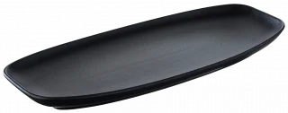 CLUB Obdélníkový talíř 36 x 15 cm černý / REVOL