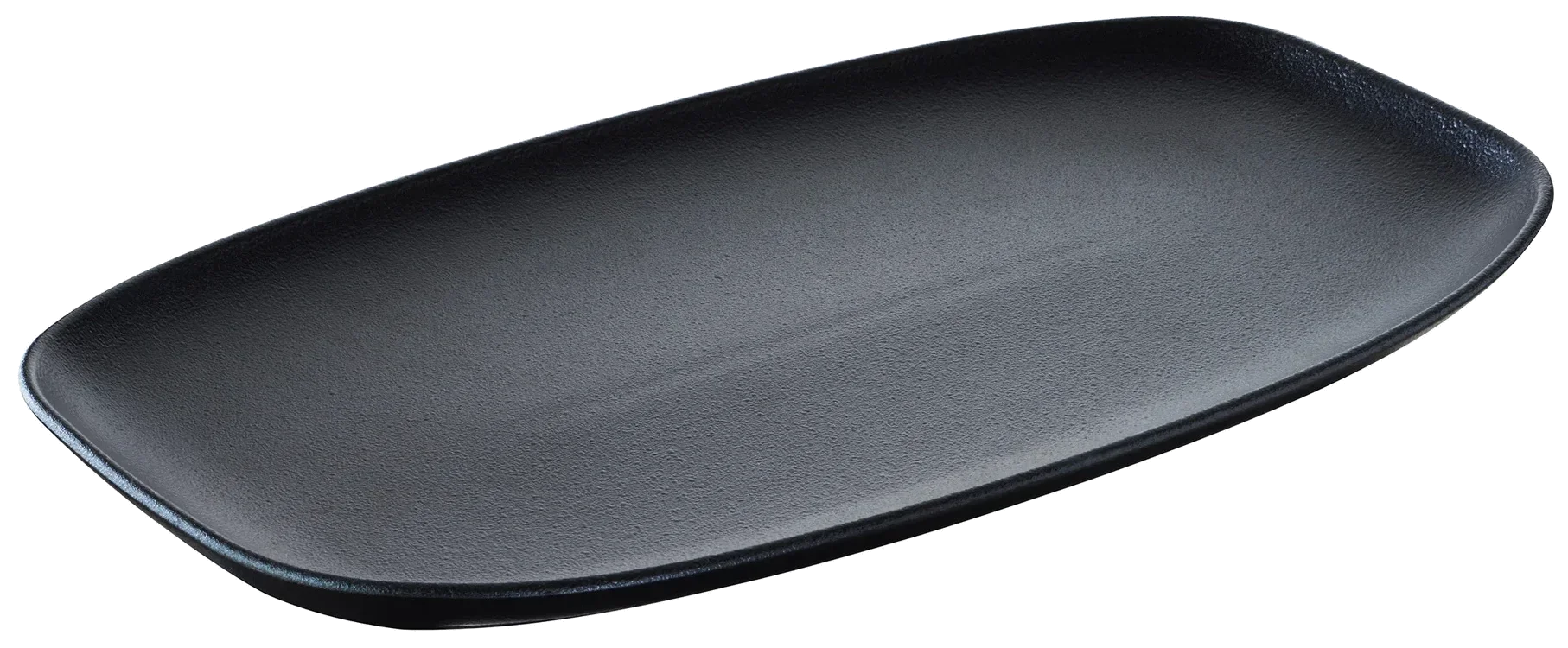 CLUB Obdélníkový talíř 36 x 21 cm černý / REVOL