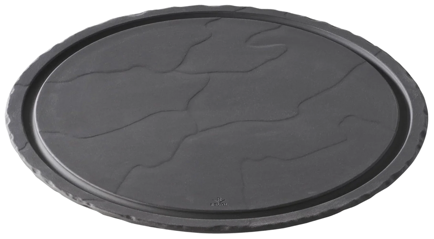 BASALT Kulatý talíř 30 cm černý / REVOL