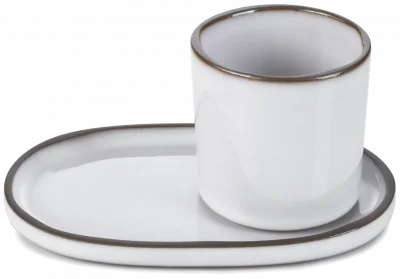 CARACTERE Šálek na espresso 80 ml Bílý mrak / REVOL