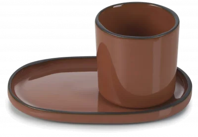 CARACTERE Šálek na espresso 80 ml Skořice / REVOL