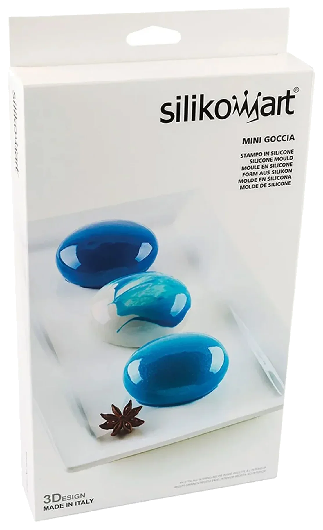 MINI GOCCIA Silikonová forma, mini kapky / SILIKOMART