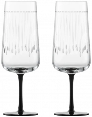 GLAMOROUS Sklenice na šampaňské 317 ml, sada 2 ks / ZWIESEL HANDMADE