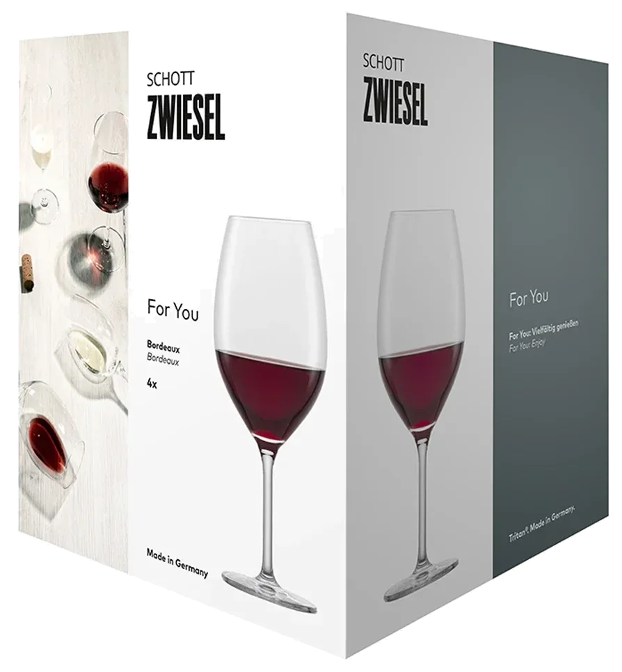 FOR YOU Sklenice na víno Bordeaux 600 ml, sada 4 ks / SCHOTT ZWIESEL