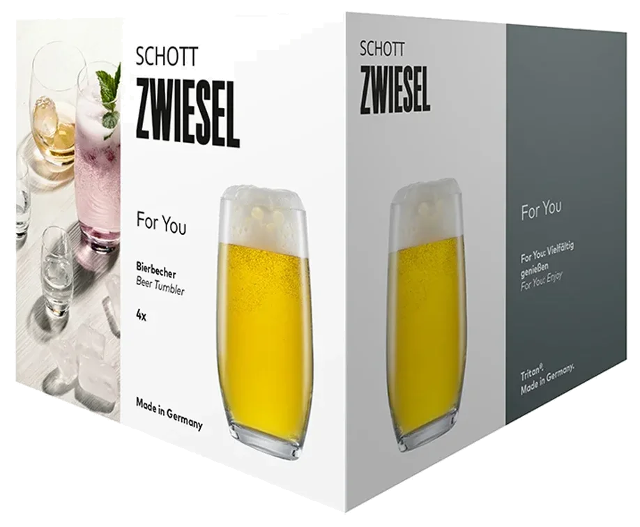FOR YOU Sklenice na pivo Tumbler 330 ml, sada 4 ks / SCHOTT ZWIESEL