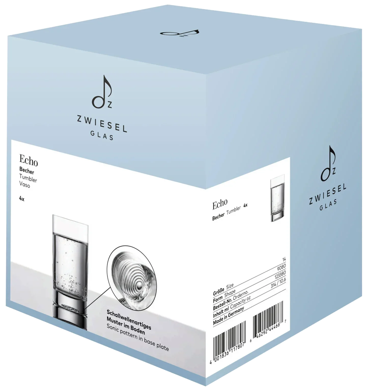 ECHO Sklenice Tumbler 314 ml, sada 4 ks / ZWIESEL GLAS