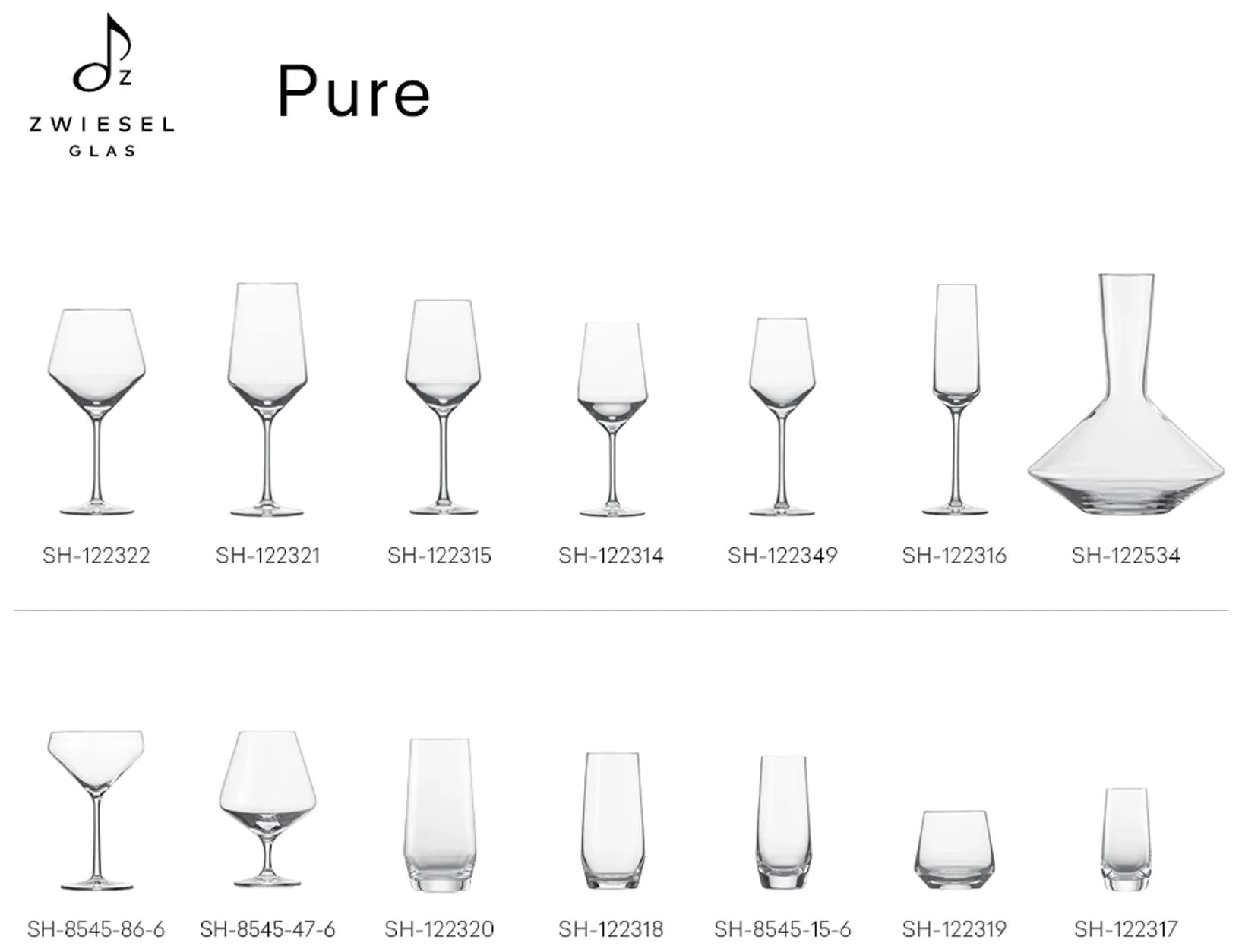 PURE Sklenice na pálenku / vodka 94 ml, sada 4 ks / ZWIESEL GLAS