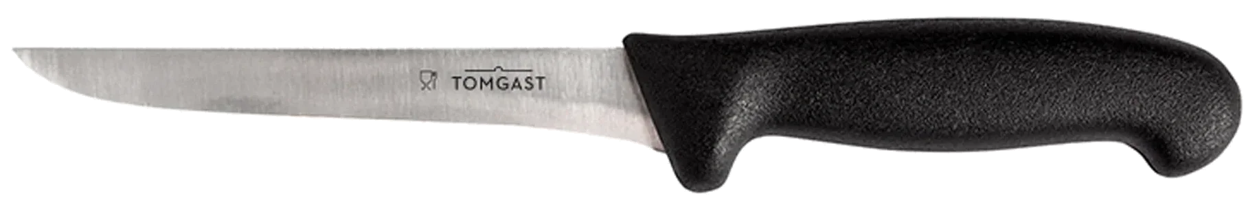TOMGAST Filetovací nůž - pružný černý, délka 15 cm