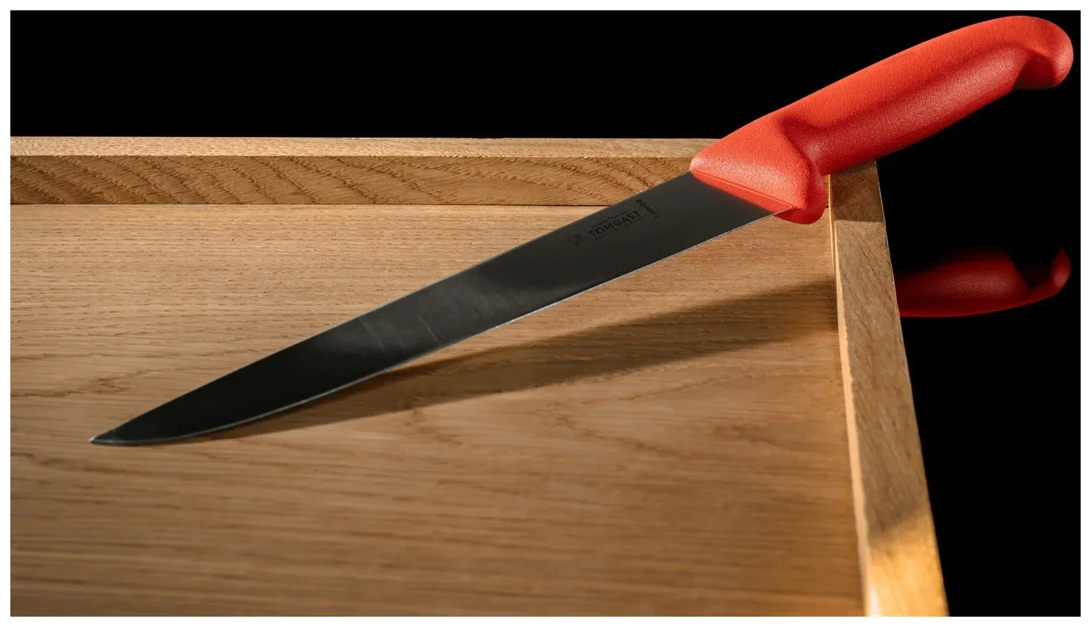 TOMGAST Červený univerzální nůž, délka 21 cm