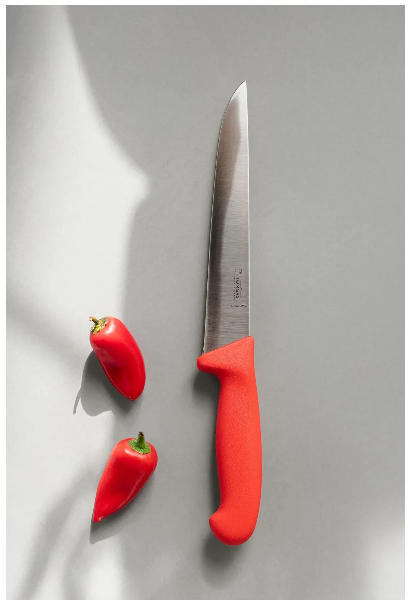 TOMGAST Červený univerzální nůž, délka 21 cm