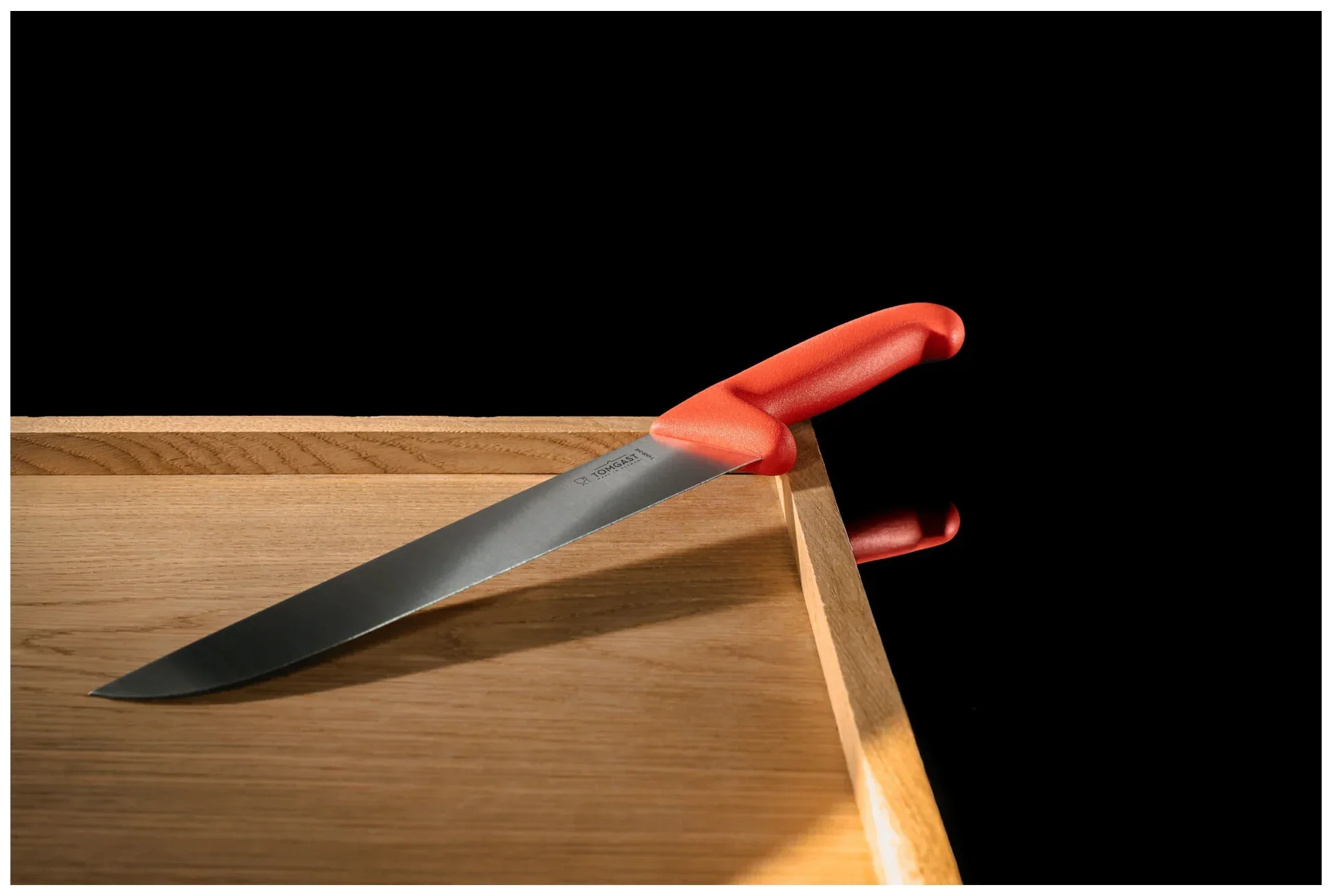 TOMGAST Červený řeznický nůž, délka 24 cm