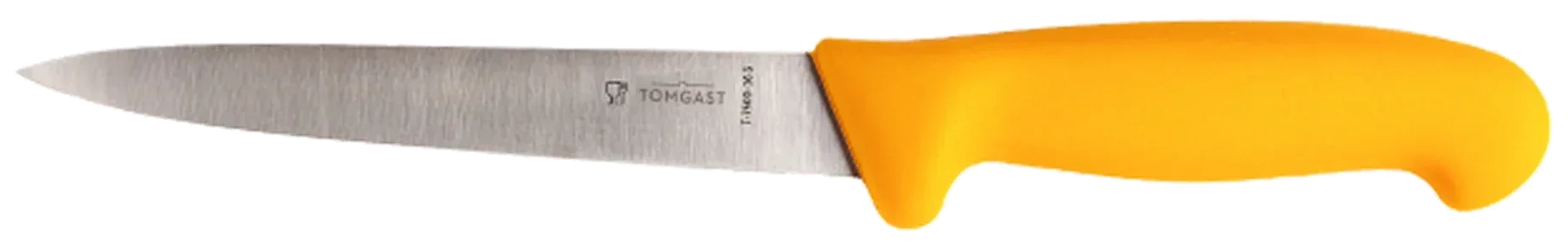 TOMGAST Filetovací nůž - pružný žlutý, délka 16 cm