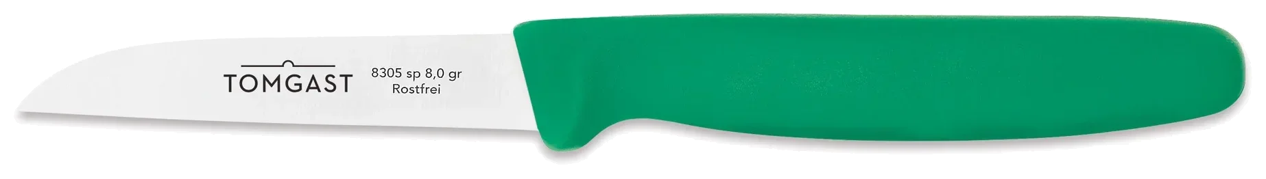 TOMGAST Zelený nůž na zeleninu, délka 8 cm