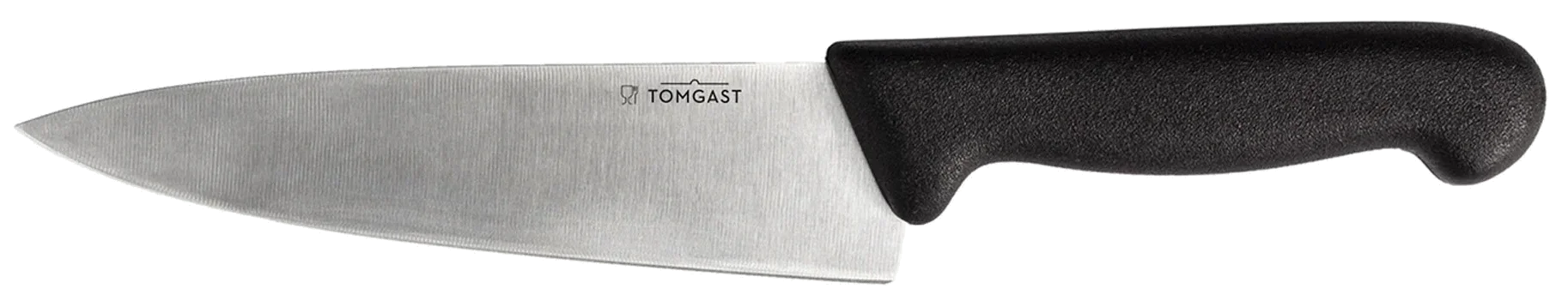 TOMGAST Černý kuchařský nůž, délka 20 cm