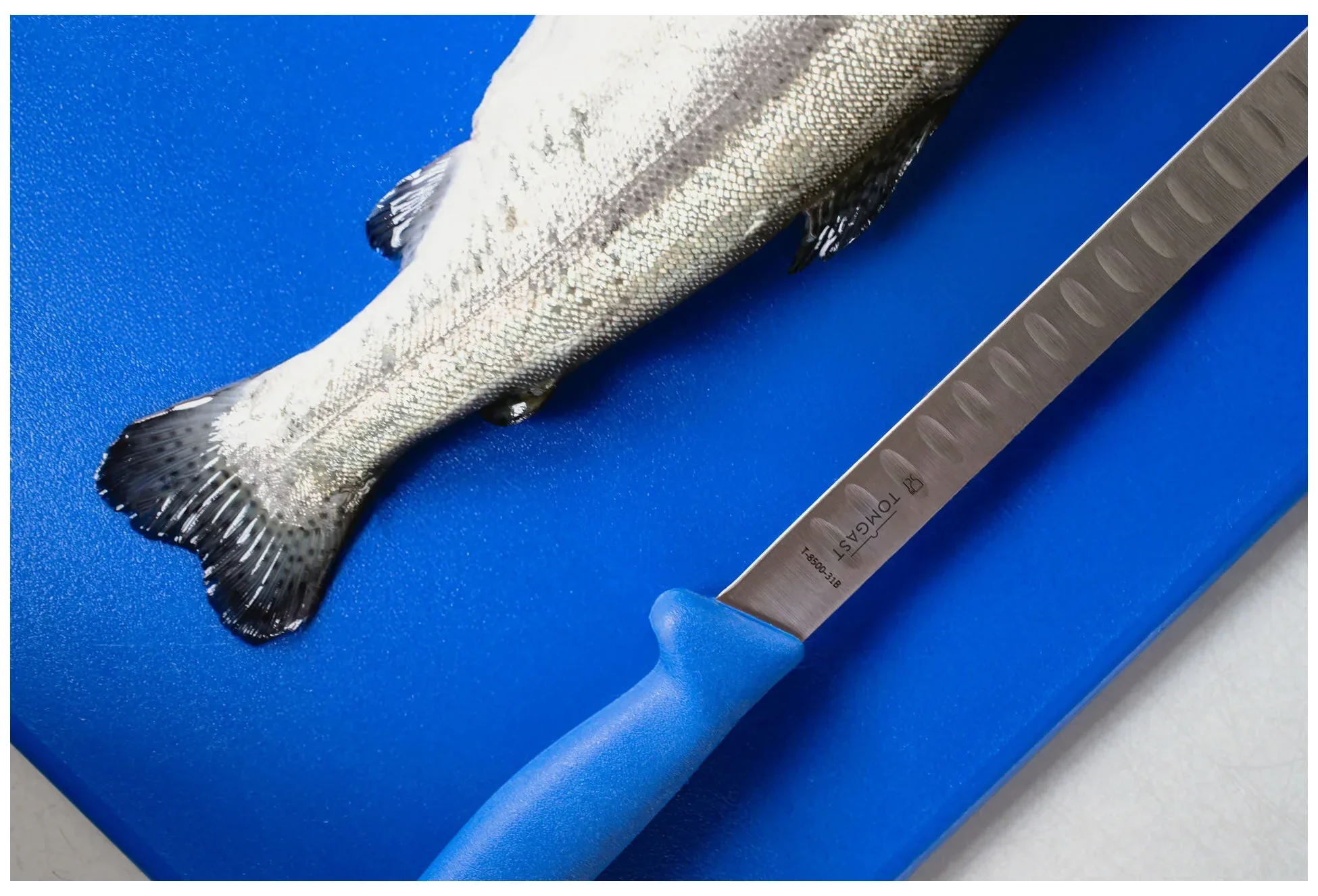 TOMGAST Pružný filetovací nůž s výbrusy, délka 31 cm