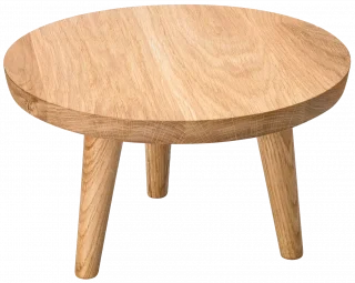 EGZOS Vysoký kulatý dubový podstavec, 28 cm / VERLO