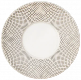 NORWICH Podšálek 12,5 cm béžový okraj / VERLO