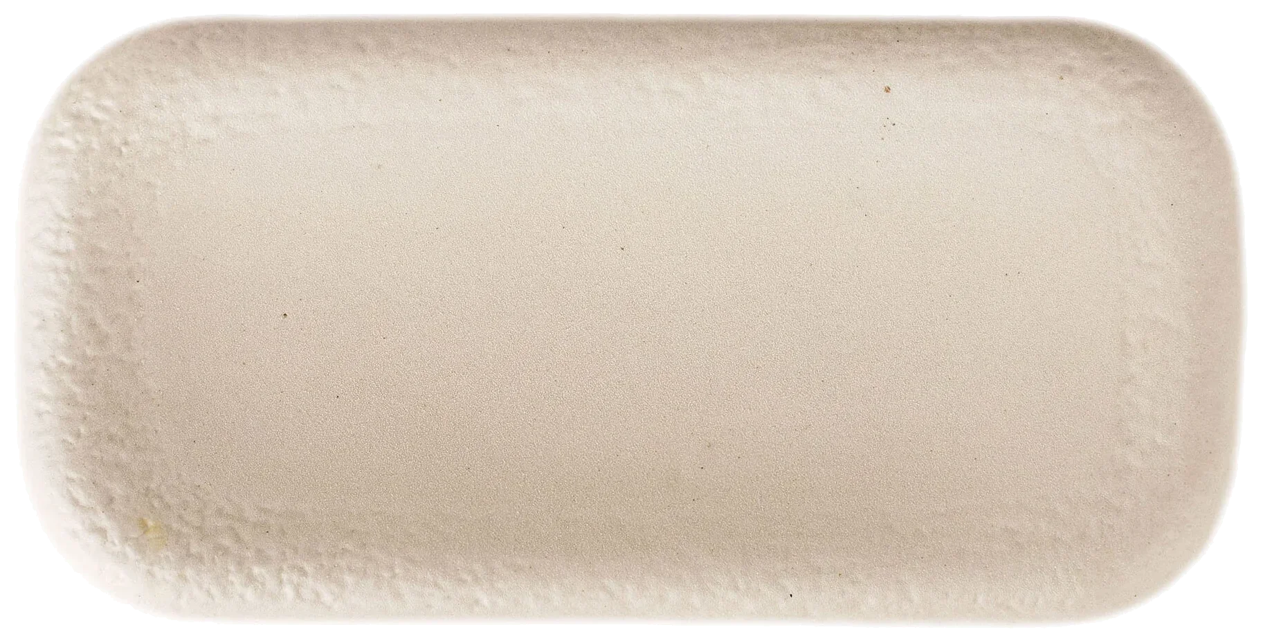 VERLO Světle šedý talíř SHORE 21x13,5 cm