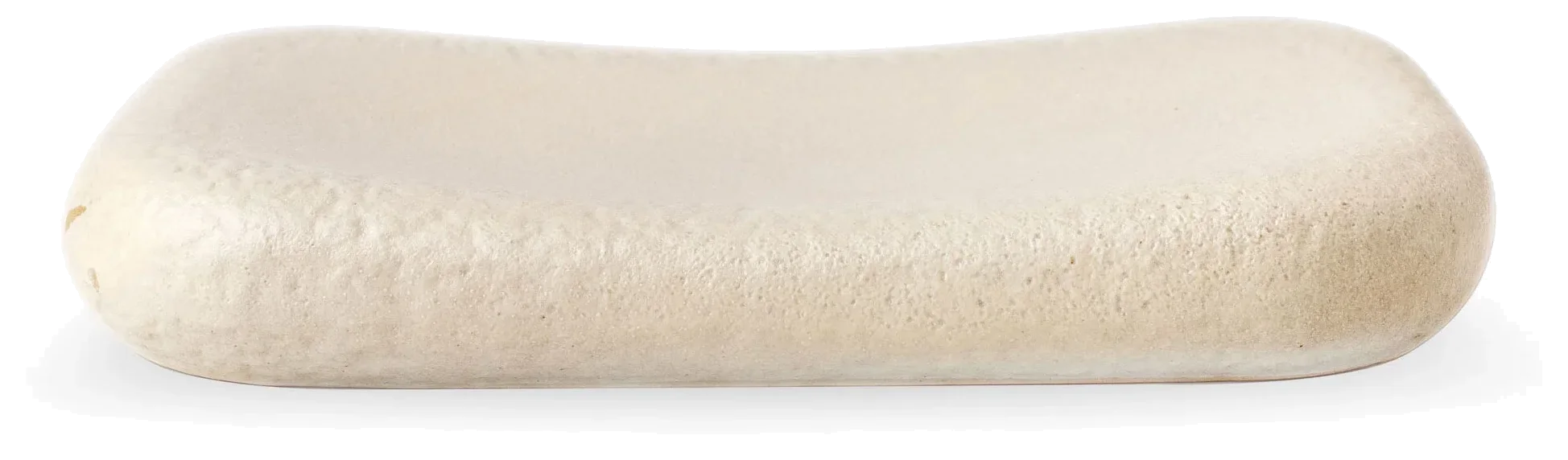 VERLO Světle šedý talíř SHORE 21x13,5 cm