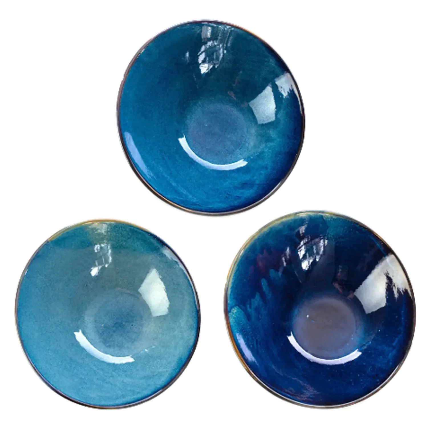 DEEP BLUE Šikmá bufetová mísa 25 cm / VERLO