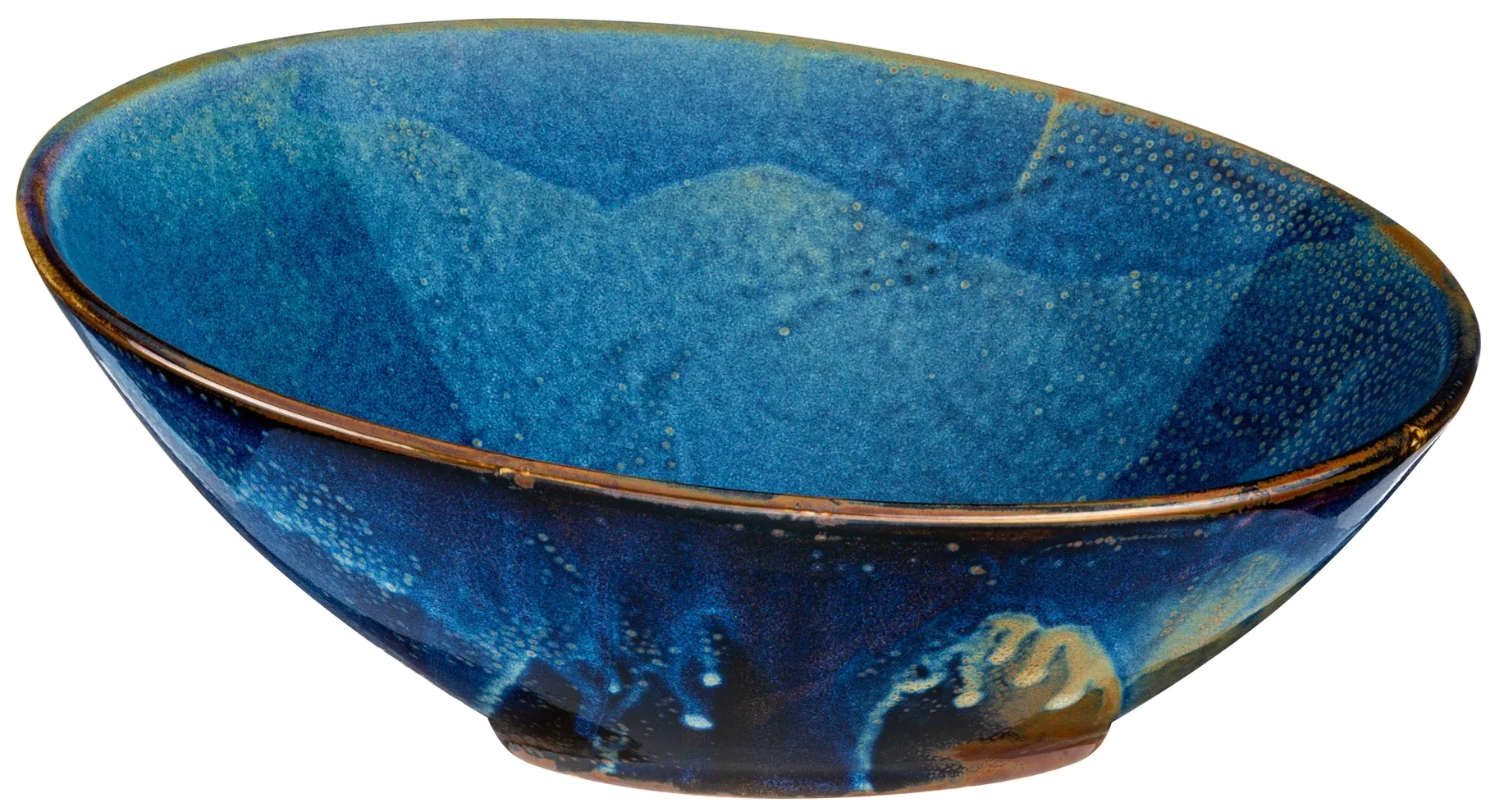 DEEP BLUE Šikmá bufetová mísa 30,5 cm / VERLO