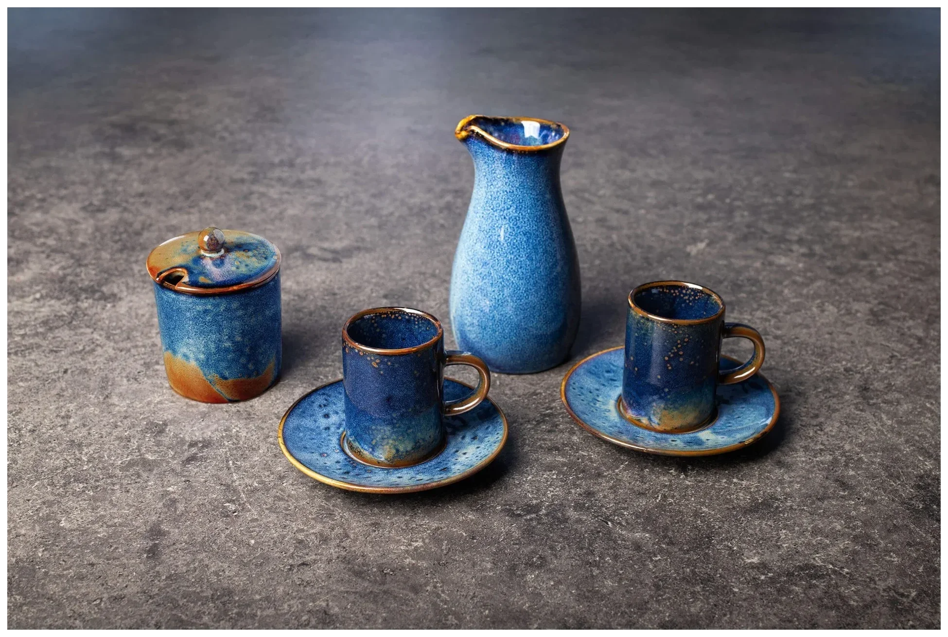 VERLO Klasická kávová souprava DEEP BLUE