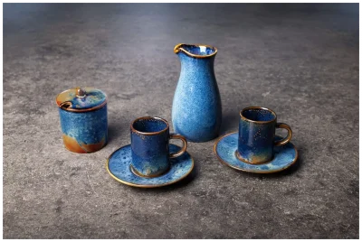 VERLO Klasická kávová souprava DEEP BLUE