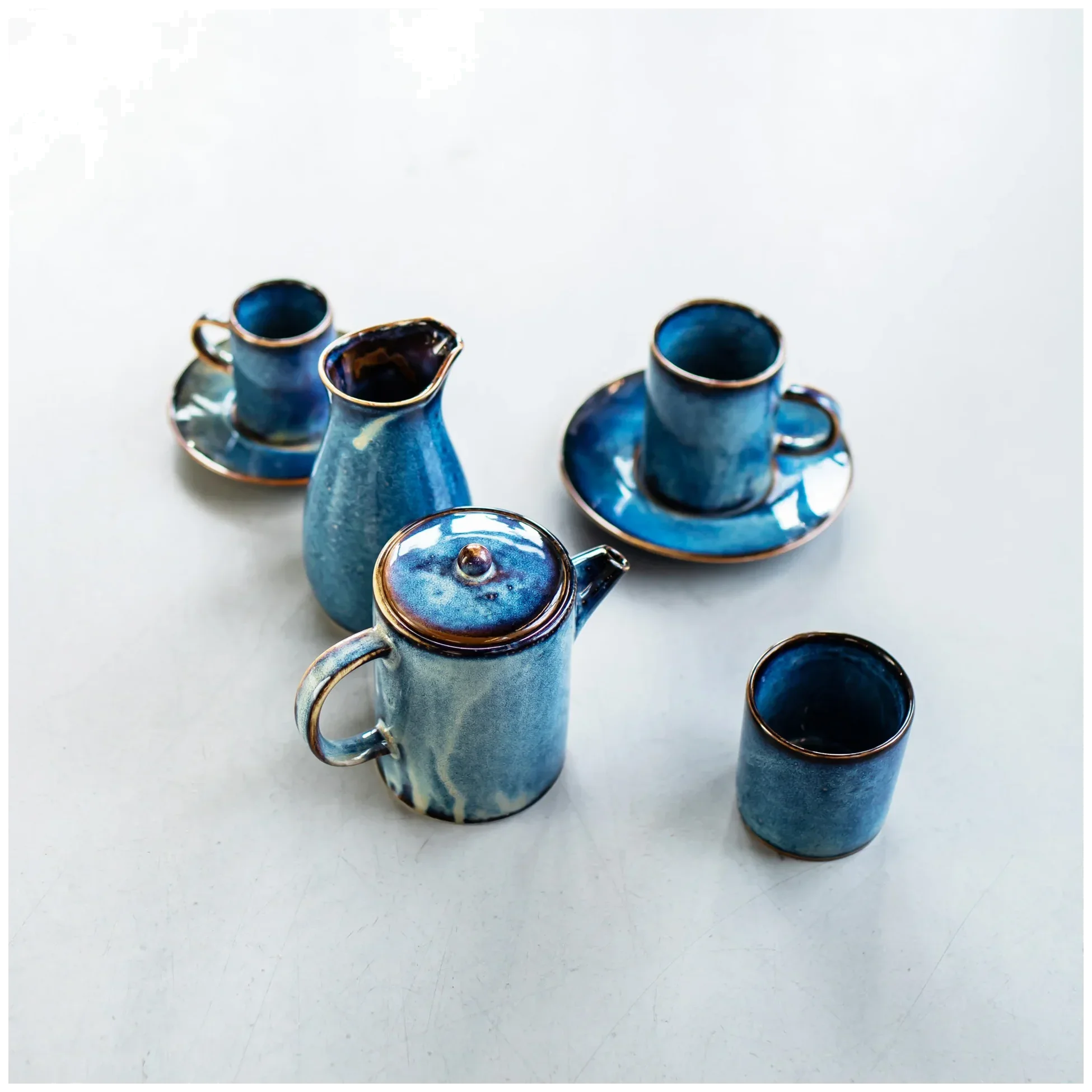 DEEP BLUE Šálek na espresso 90 ml / VERLO