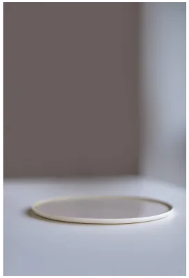 ETER Kulatý mělký talíř 18 cm, béžový / VERLO