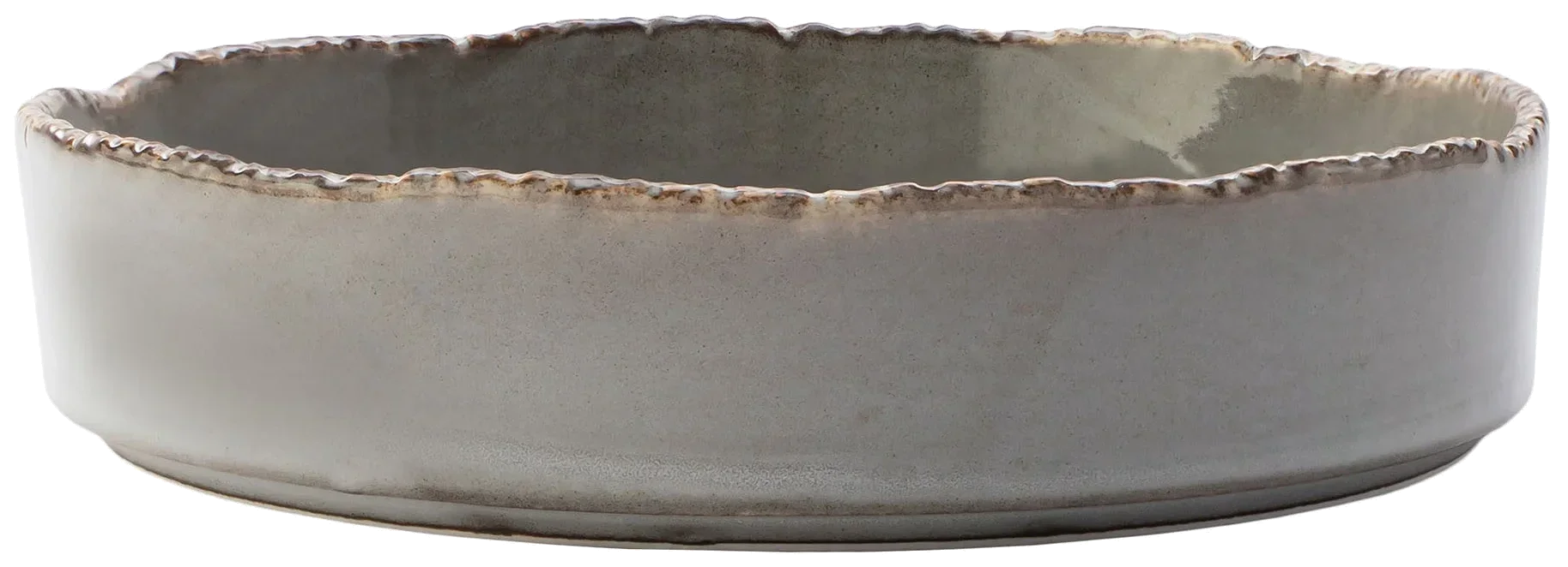 VERLO Kulatý mělký talíř SAMTO WIKLE 20,5 cm šedý