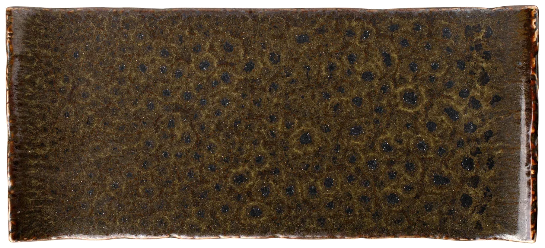 VERLO Obdélníkový talíř ALGA 26x11,5 cm zelený