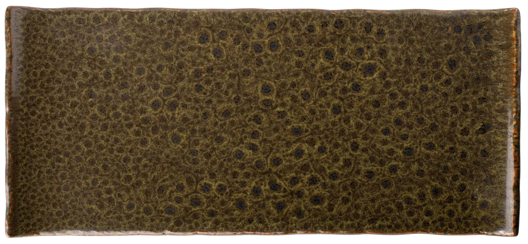 VERLO Obdélníkový talíř ALGA 34x15 cm zelený