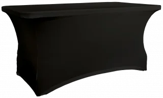 Potah na obdélníkový stůl 182,9 cm černý / VERLO