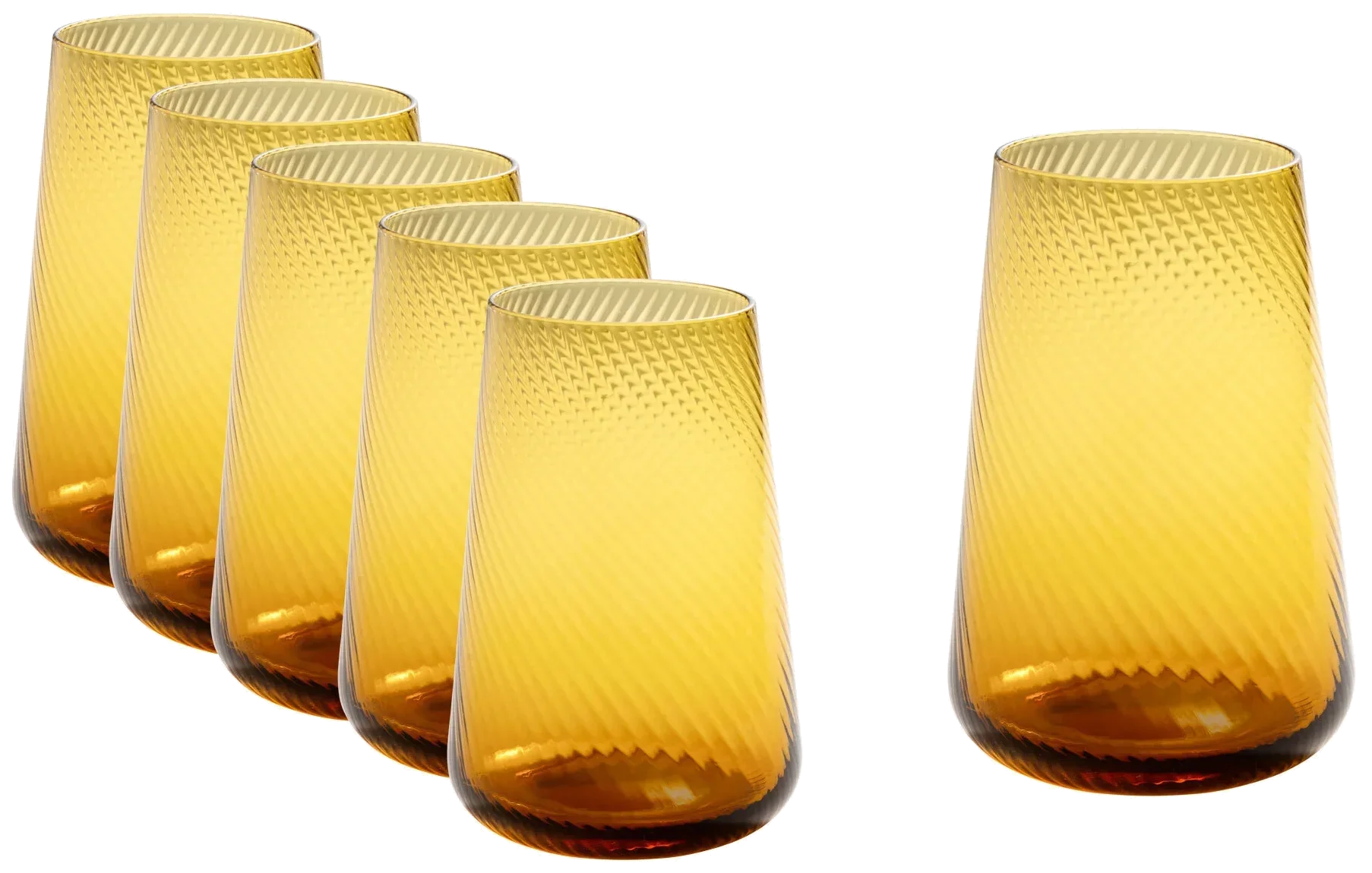 VERLO Sklenice highball AMBER 510 ml, sada 6 ks