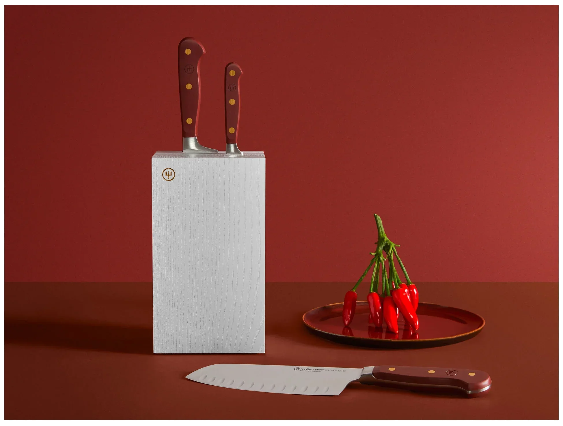 CLASSIC COLOUR Nůž Santoku 17/30,3 cm hnědý / WÜSTHOF