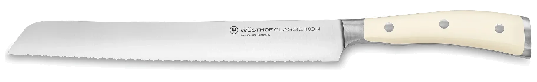 CLASSIC IKON CREME Nůž na chléb s dvojitě zubatým ostřím 23 cm / WÜSTHOF