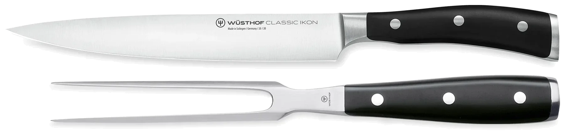 CLASSIC IKON Sada nože na maso 20 cm a vidličky na maso 16 cm / WÜSTHOF