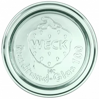 Pokrywka szklana 100 mm op. 6 szt. / WECK